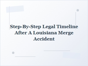 Louisiana Merge Accident Legal Timeline